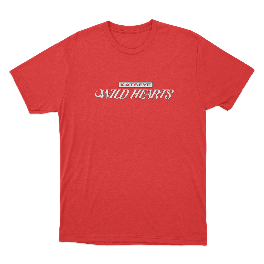 Katseye Wild Hearts Logo Unisex T Shirt Red Katseye Wild Hearts Logo Unisex T Shirt Red