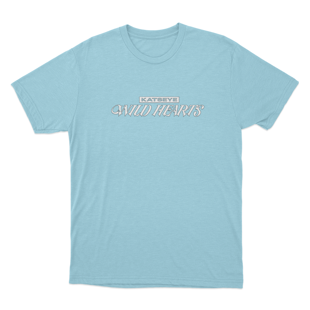 Katseye Wild Hearts Logo Unisex T Shirt Sky Blue Katseye Wild Hearts Logo Unisex T Shirt Sky Blue