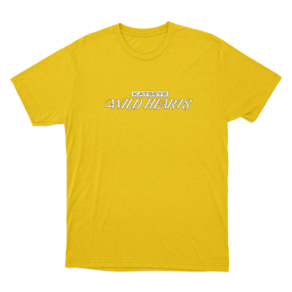 Katseye Wild Hearts Logo Unisex T Shirt Yellow Katseye Wild Hearts Logo Unisex T Shirt Yellow